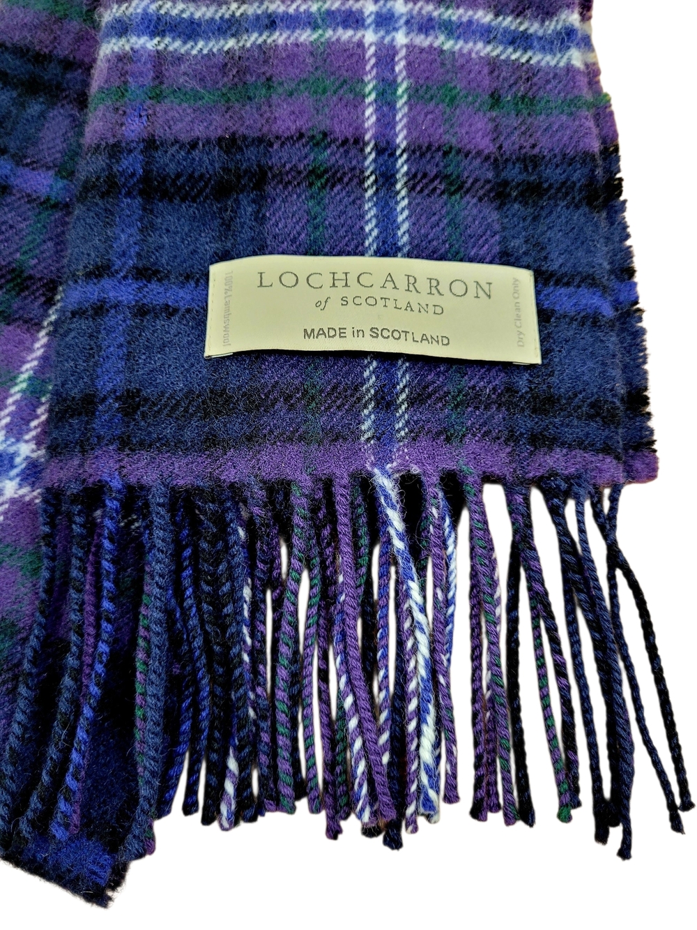 NWT Lochcarron Of Scotland Lambswool Scarf Scotland Forever Modern Tartan - Picture 6 of 11